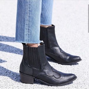 Free People x Matisse x Coconuts: Vegan Cavalier Bootie in Black